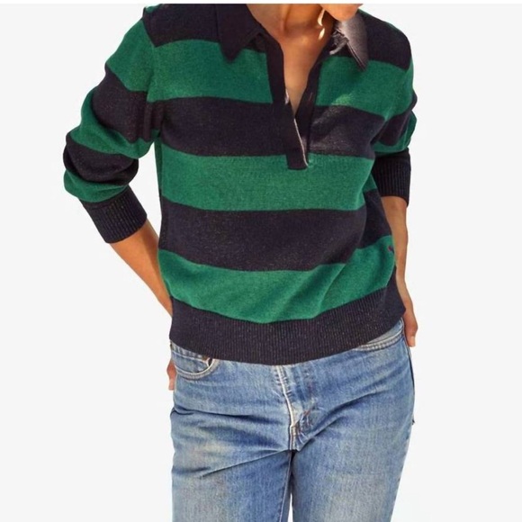 Clare V. Sweaters - Clare V. Heloise Polo Sweater